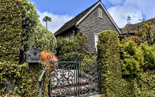 Iron entrance gate at the 2022 Gate and Garden Tour