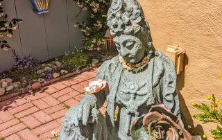 Goddess statue at the 2022 Gate and Garden Tour