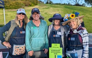 Susan Denton, Nancy Englund, Janet Chance, and Jane Leary at Laguna Beach Arbor Day celebration
