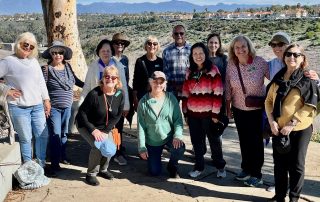 Visitors pose at Niguel Botanic Reserve