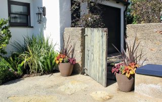 Rustic entry at garden #3