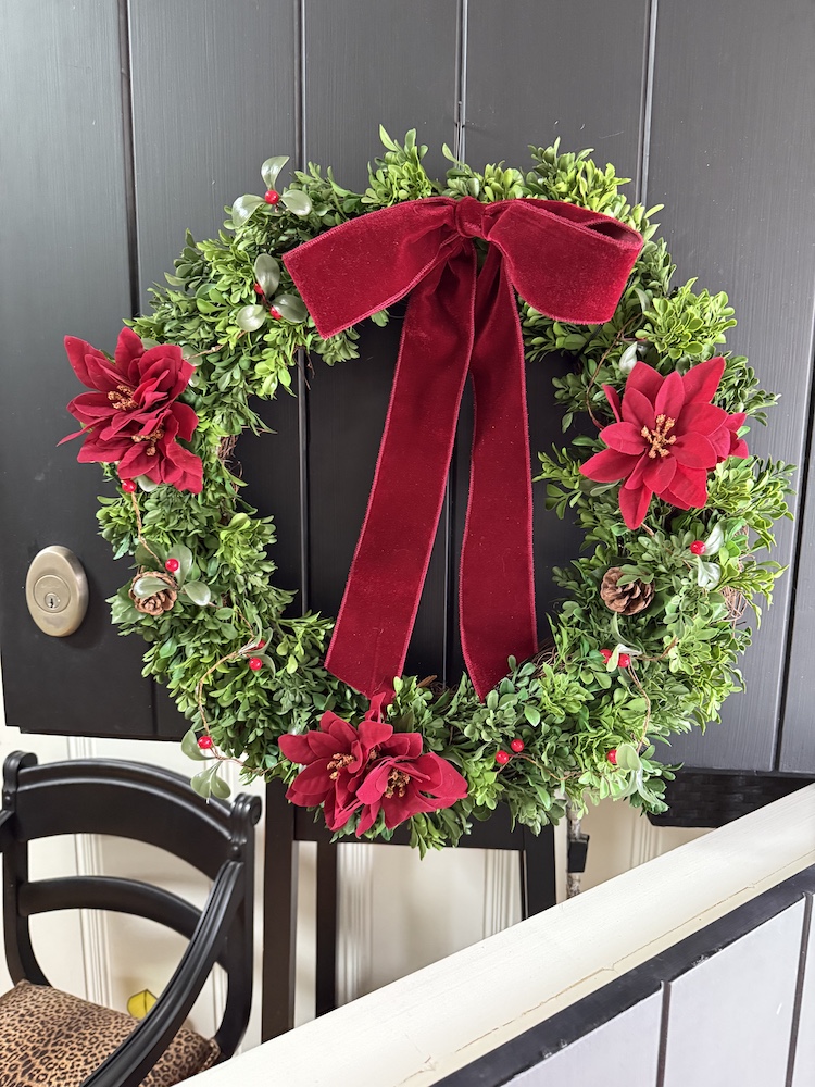 L Zeller front door wreath